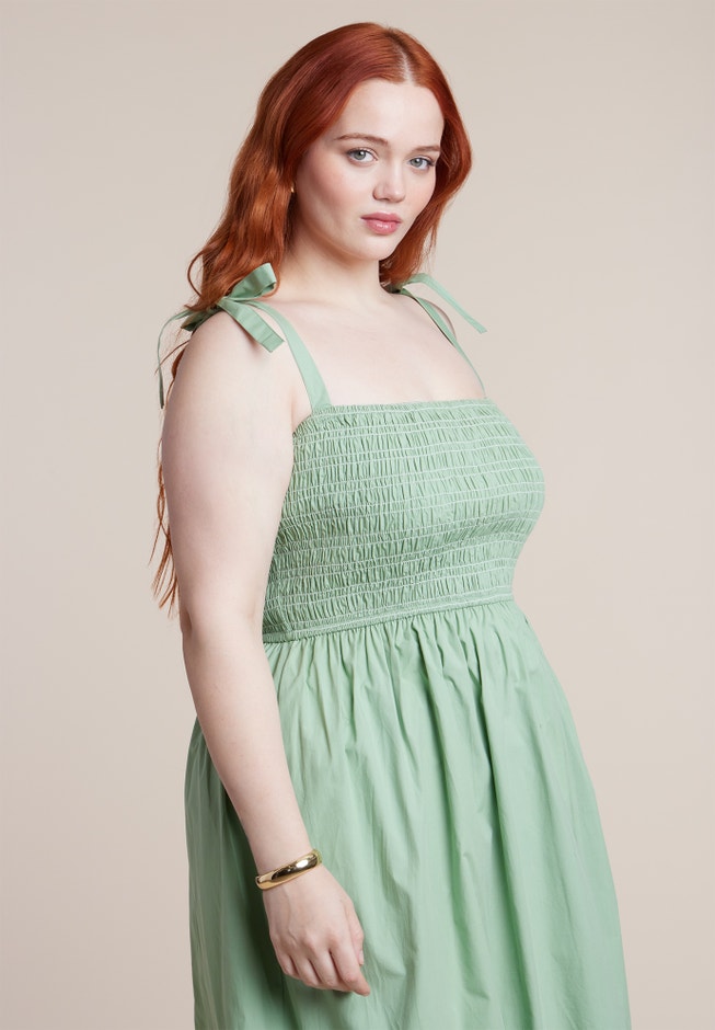 Smocked Bodice Maxi Dress image number 2