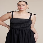 Smocked Bodice Maxi Dress image number null