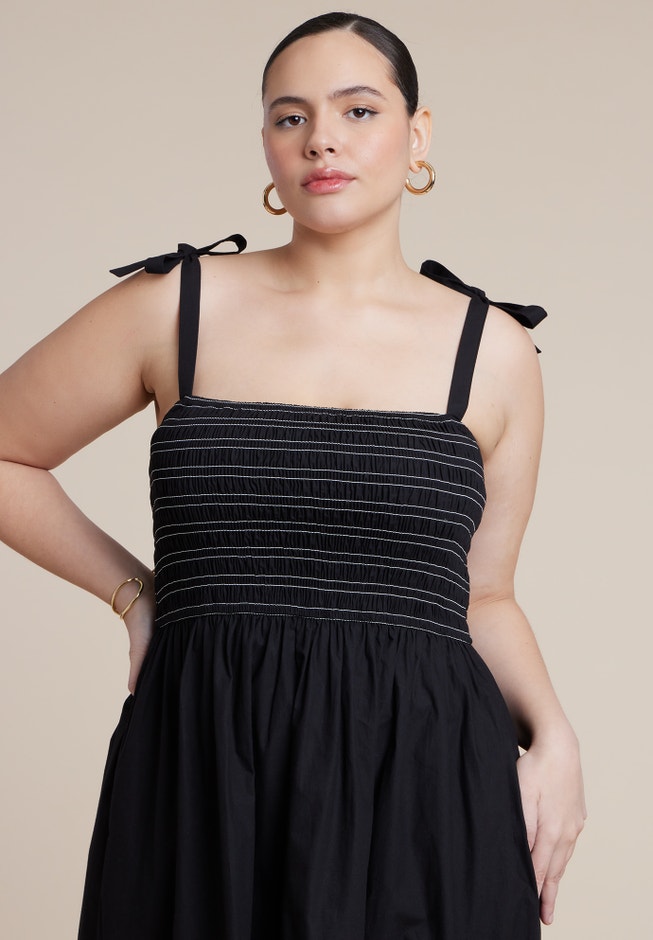 Smocked Bodice Maxi Dress image number 1