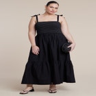 Smocked Bodice Maxi Dress image number null