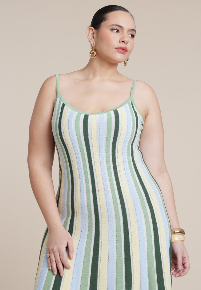 A-Line Sweater Dress image number 2