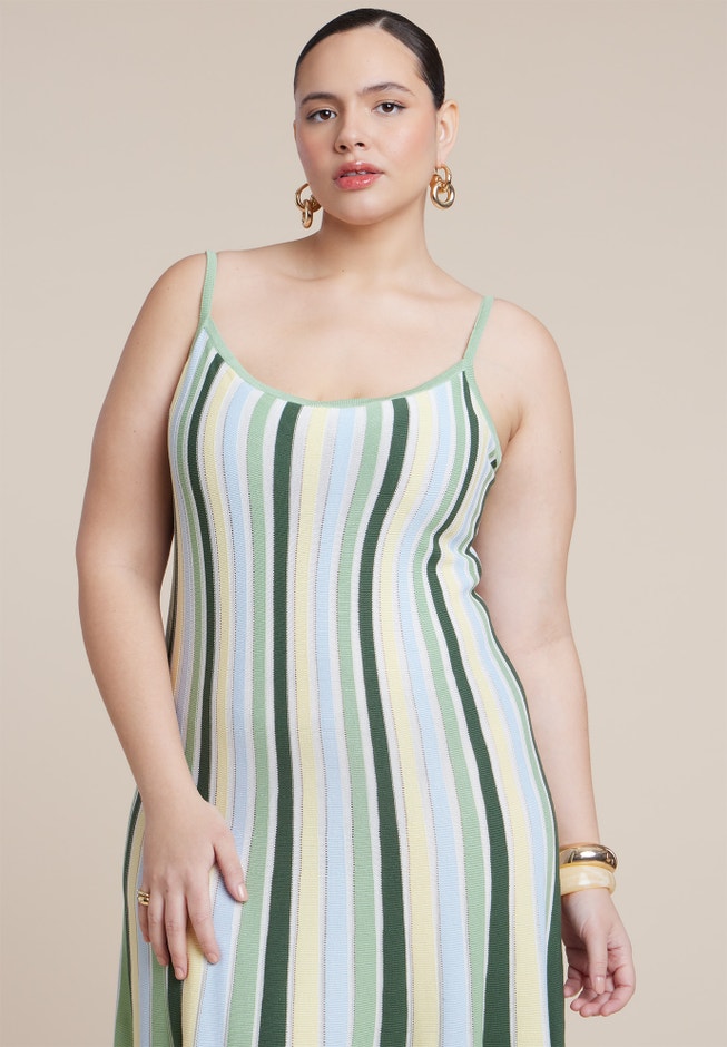 A-Line Sweater Dress image number 3