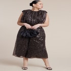 Sequin Strong Shoulder Top image number null