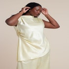 Pleat Detail Longline Top image number null