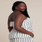 Sleeveless Linen Top With Foldover image number null