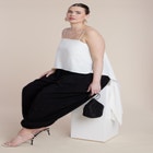 Cascading Linen Crop Top image number null