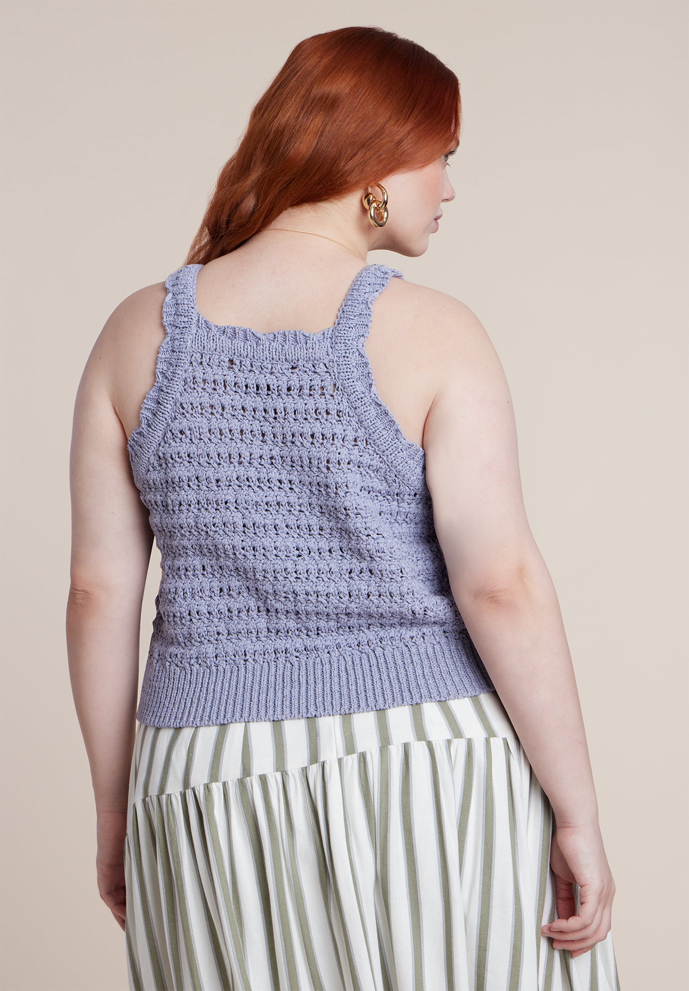 Open Stitch Racer Tank image number 2