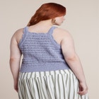 Open Stitch Racer Tank image number null