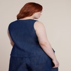 Chambray Zip Up Top image number null