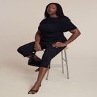 Sleeve Overlay Draped Top image number null