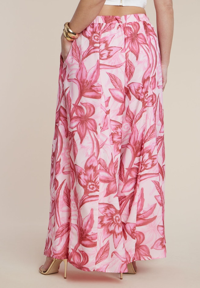 PatBO x ELOQUII Wide-Leg Godet Pants image number 3