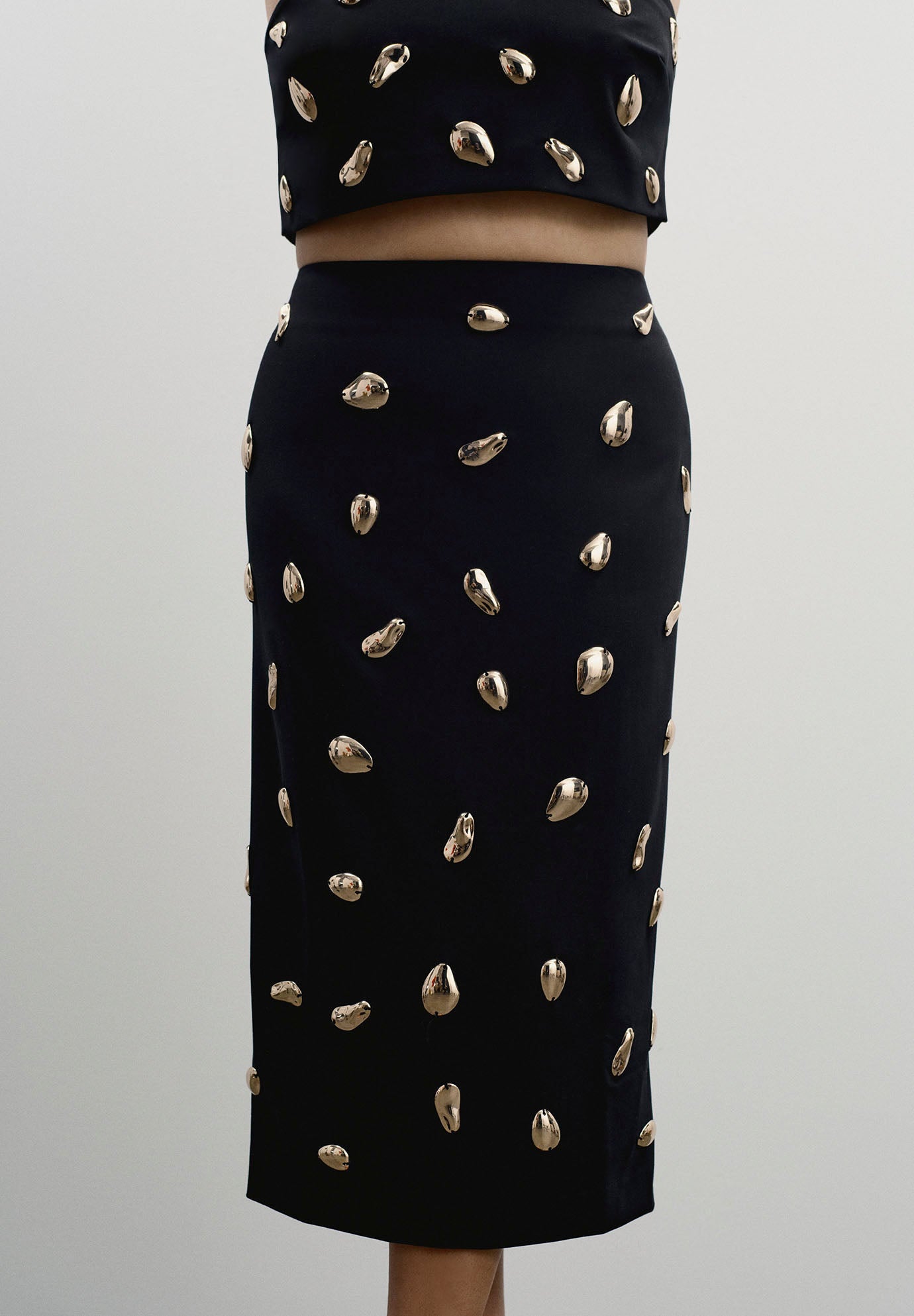 Embellished Column Midi Skirt image number 1