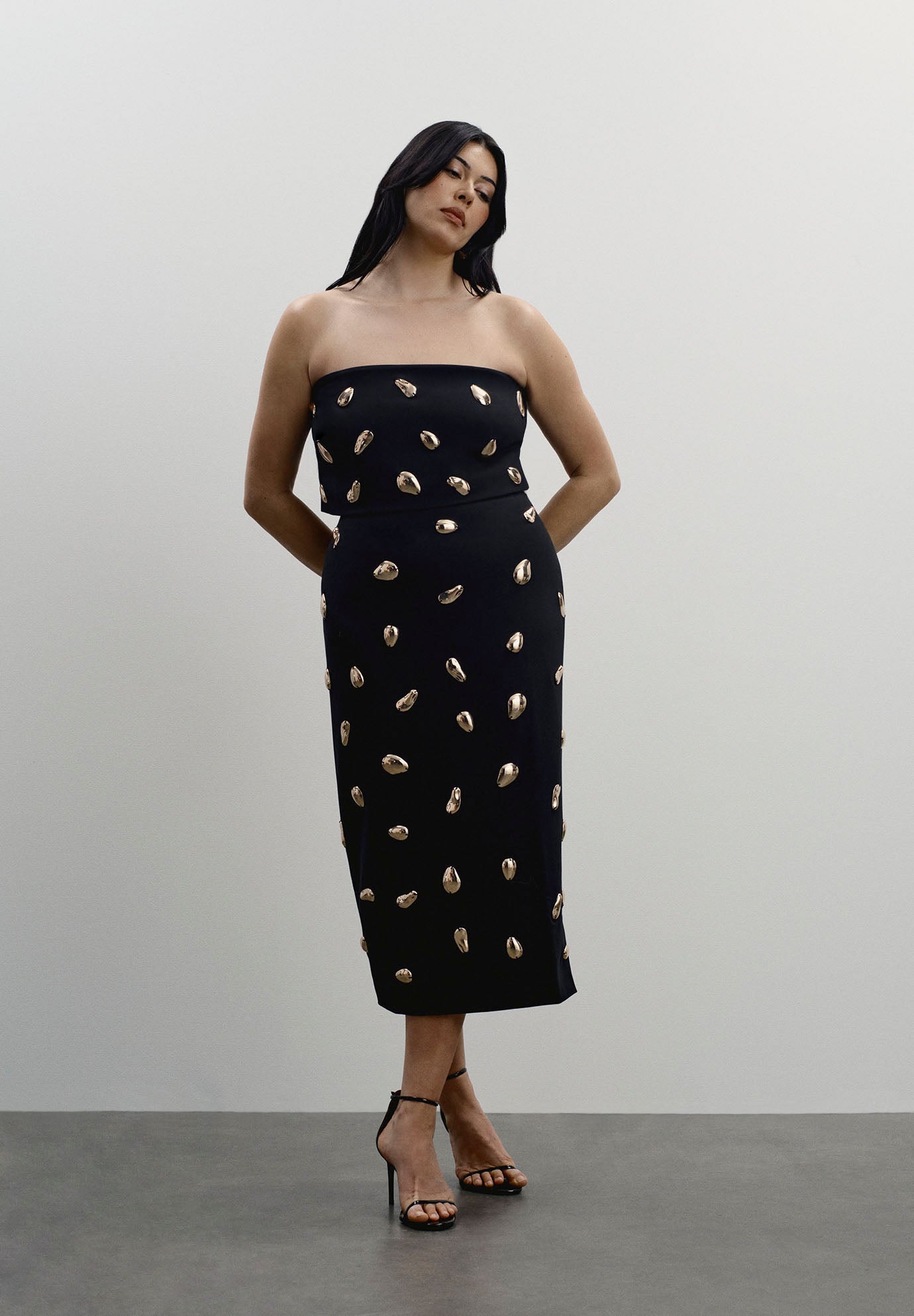 Embellished Column Midi Skirt image number 0