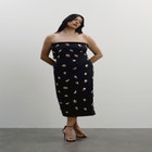 Embellished Column Midi Skirt image number null