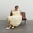 Draped Hem Maxi Dress image number null