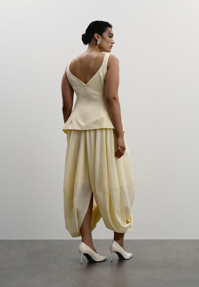 Draped Hem Maxi Dress image number 4