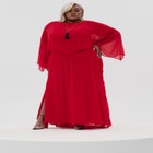 Sheer Draped Gown image number null