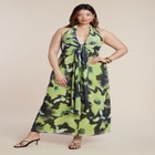 Tie-Detail Halter Maxi Dress image number null