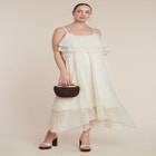Crochet Knit Maxi Dress image number null
