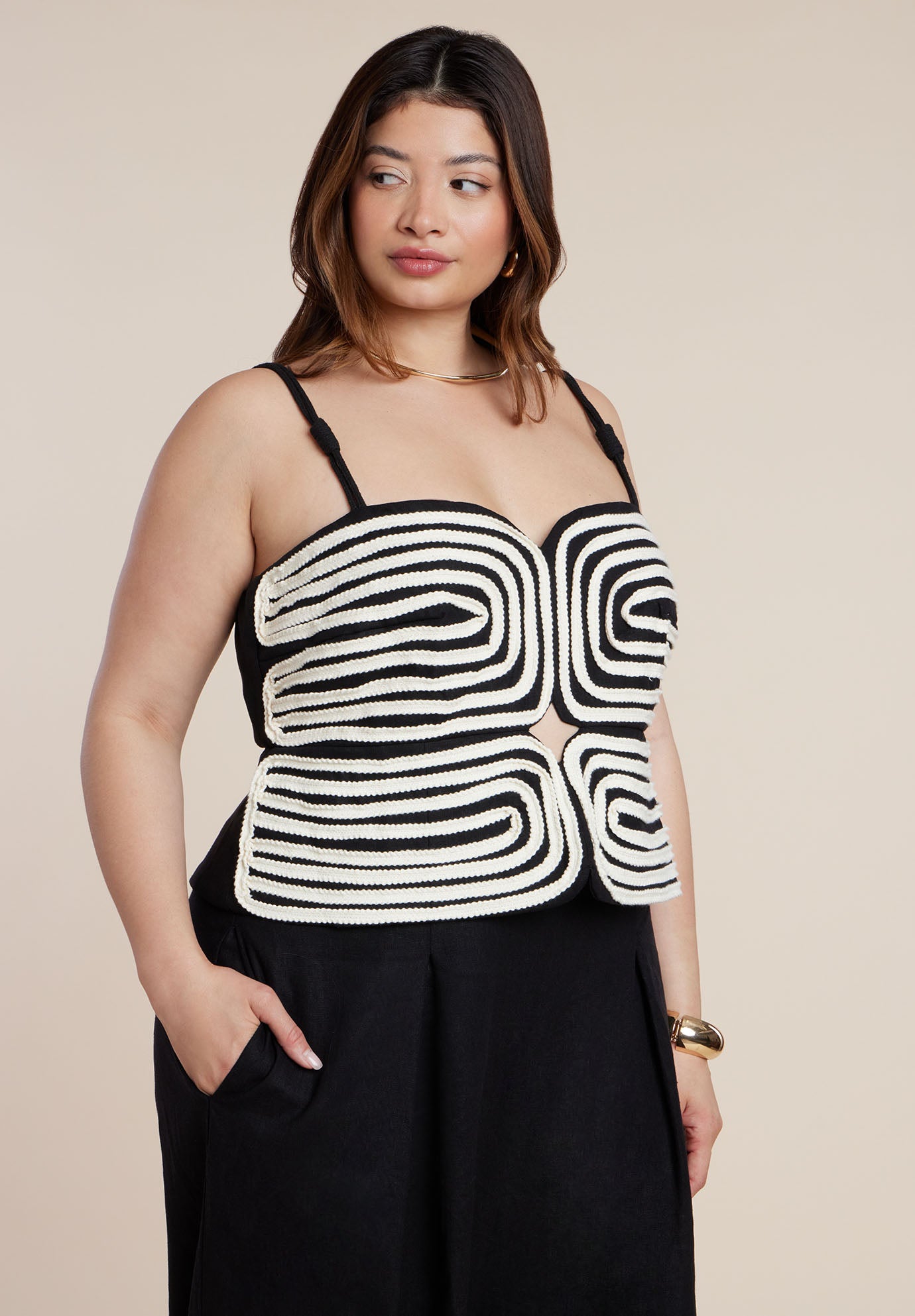 Embroidered Pleated Jumpsuit image number 1