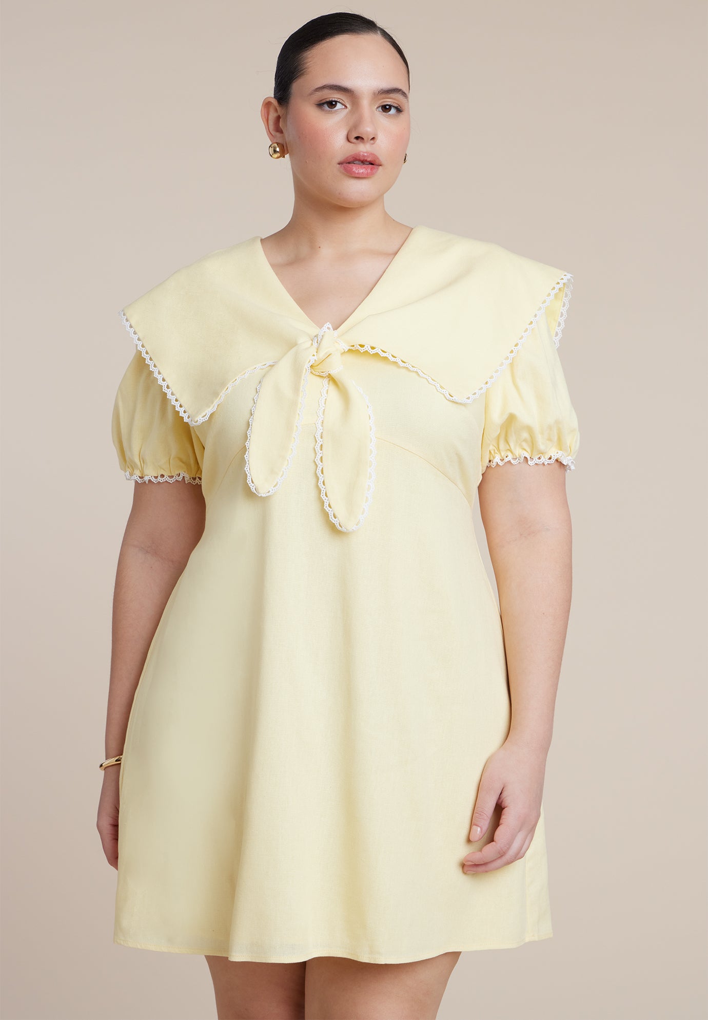 Sailor Collar Mini Dress image number 3
