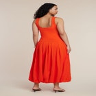 Drop-Waist Bubble Maxi Dress image number null
