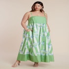 Printed Relaxed Maxi Dress image number null