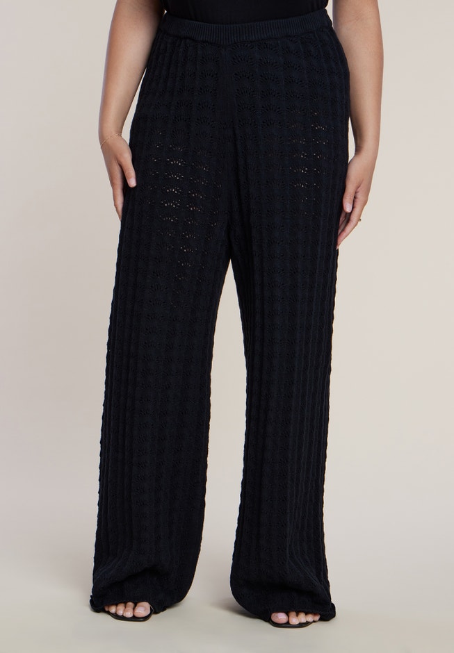 Pointelle Stitch Sweater Pant image number 1