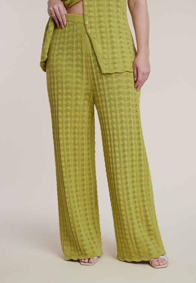 Pointelle Stitch Sweater Pant image number 1