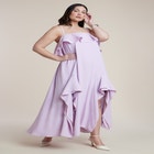 Ruffle Detail Maxi Trapeze Dress image number null
