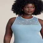 Shell Embellished Sweater Maxi Dress image number null