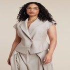 Short Sleeve Hourglass Blazer image number null