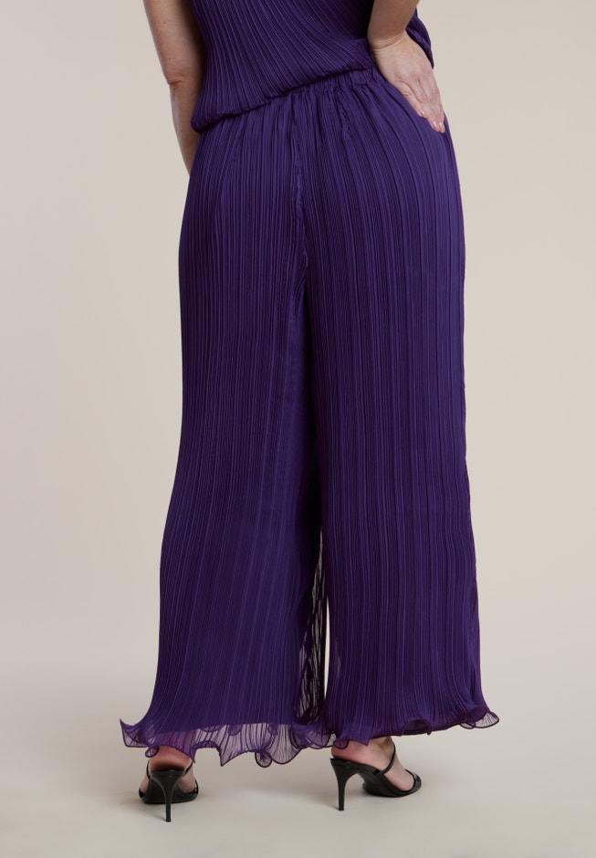 Wire Hem Pliss&eacute; Pant image number 2