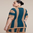 Oversized Crochet Button Up Top image number null