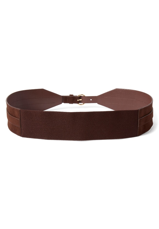 Faux Suede Front-Buckle Belt image number 1