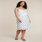 Ruffle Polka Dot Skirt image number null