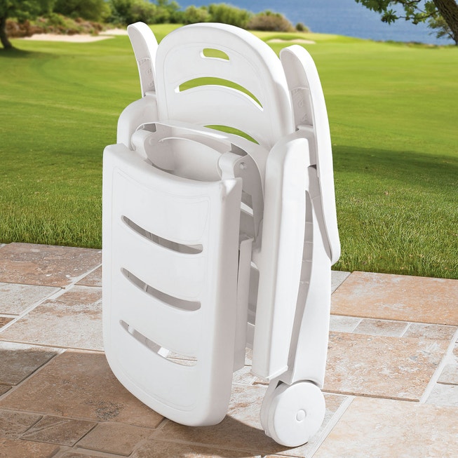 Resin Folding Lounger image number null