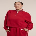 Stripe Detail Quarter Zip Sweatshirt image number null