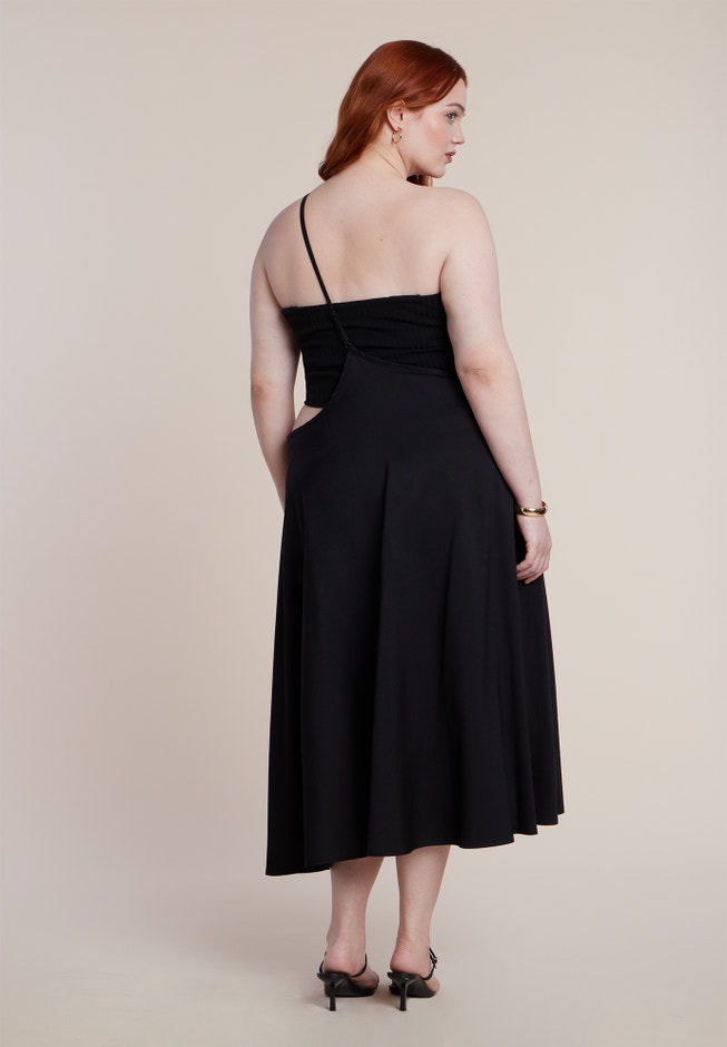 Bead-Detail Strap Midi Skirt image number 2