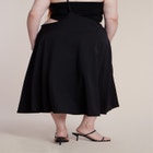 Bead-Detail Strap Midi Skirt image number null