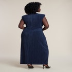 Draped Bodice Plisse Maxi Dress image number null