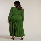 Long Sleeve Drop Waist Maxi Dress image number null