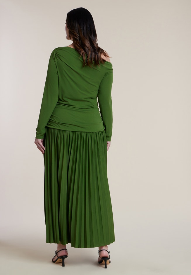 Long Sleeve Drop Waist Maxi Dress image number 2