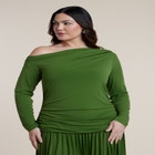 Long Sleeve Drop Waist Maxi Dress image number null