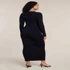 Sweater Button Detail Sweater Maxi Dress image number null