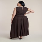 Tie Detail Drop Waist Maxi Dress image number null