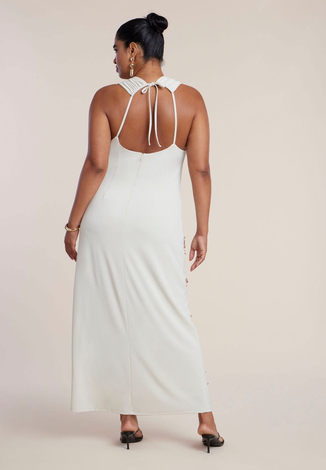Embellished Stud Detail Maxi Dress image number 2