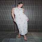 Embellished Stud Detail Maxi Dress image number null