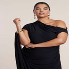Bracelet Detail Draped Maxi Dress image number null