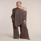 Semi-Sheer Shimmer Sweater Pant image number null